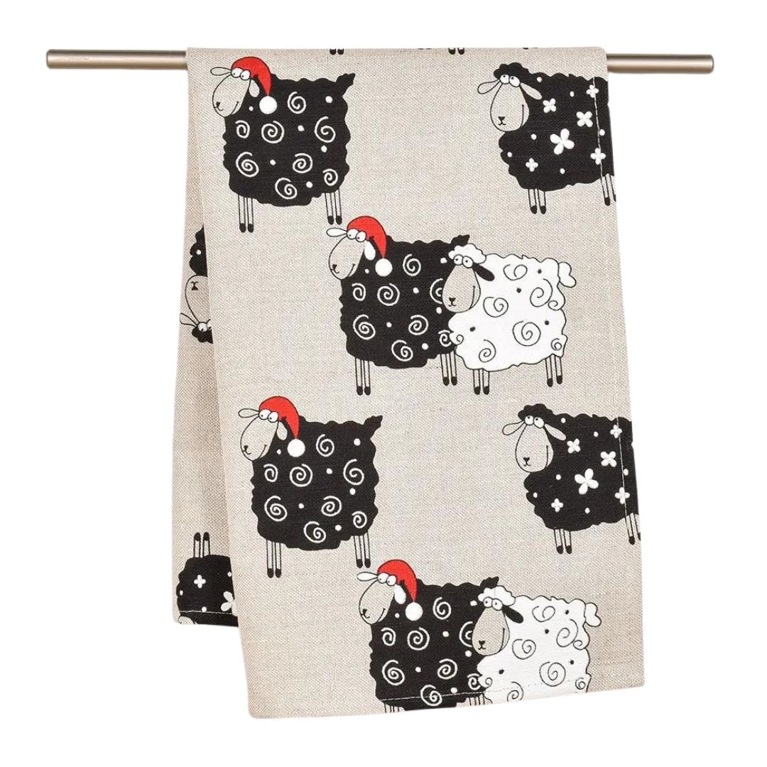Towel Sheep with red hats