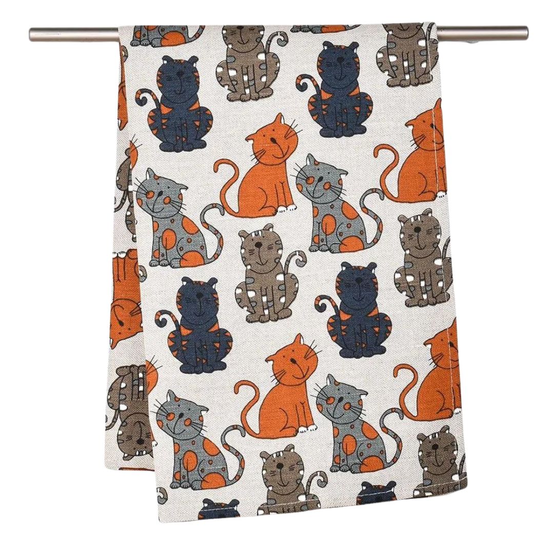 Towel Dark cats