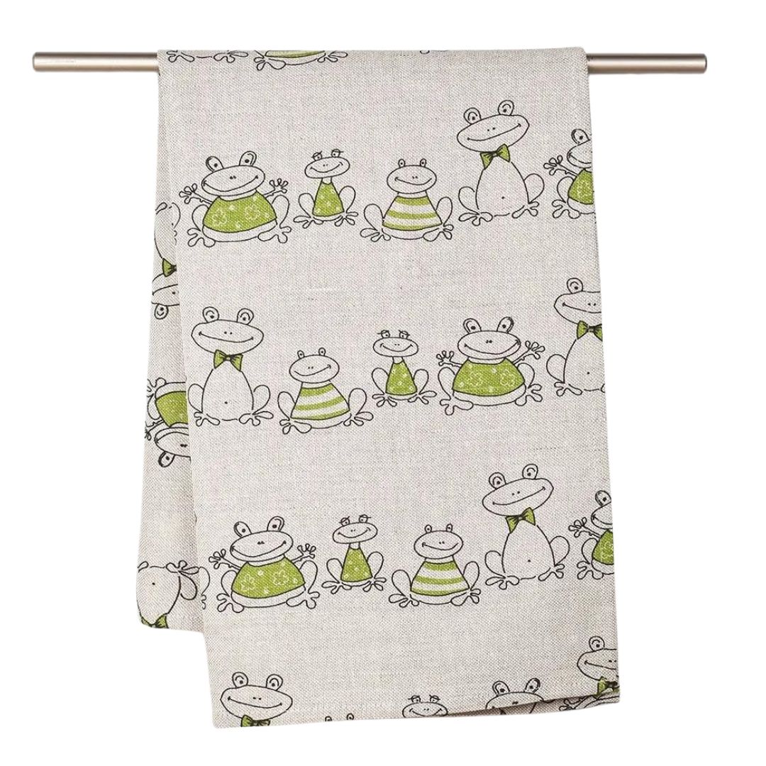 Towel Green frogs