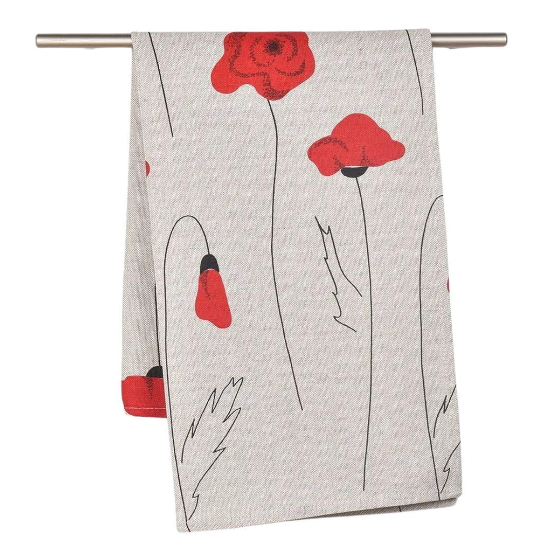 Towel Red poppy
