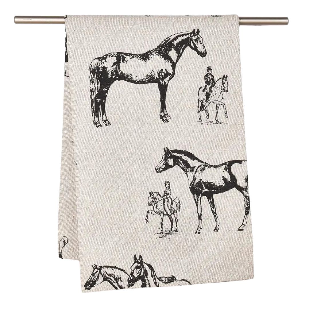 Towel Black horses