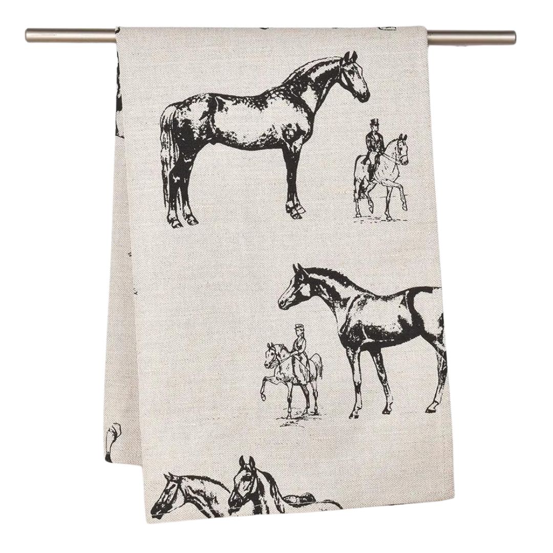 Towel Black horses