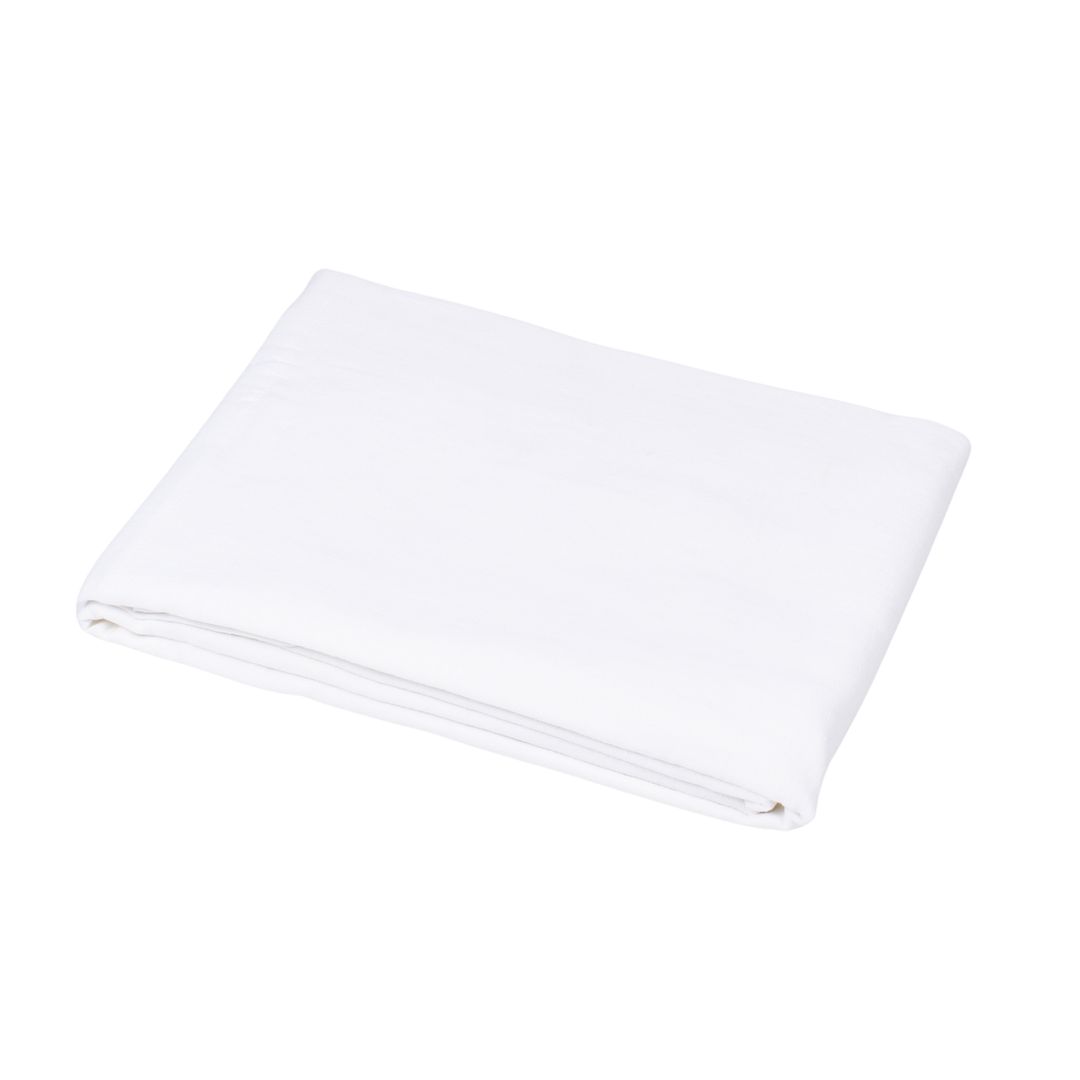Washed semi-linen tablecloth in snow white, two sizes