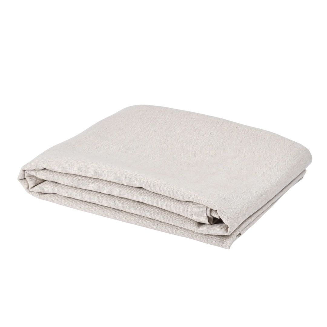 Washed semi-linen tablecloth in natural, two sizes