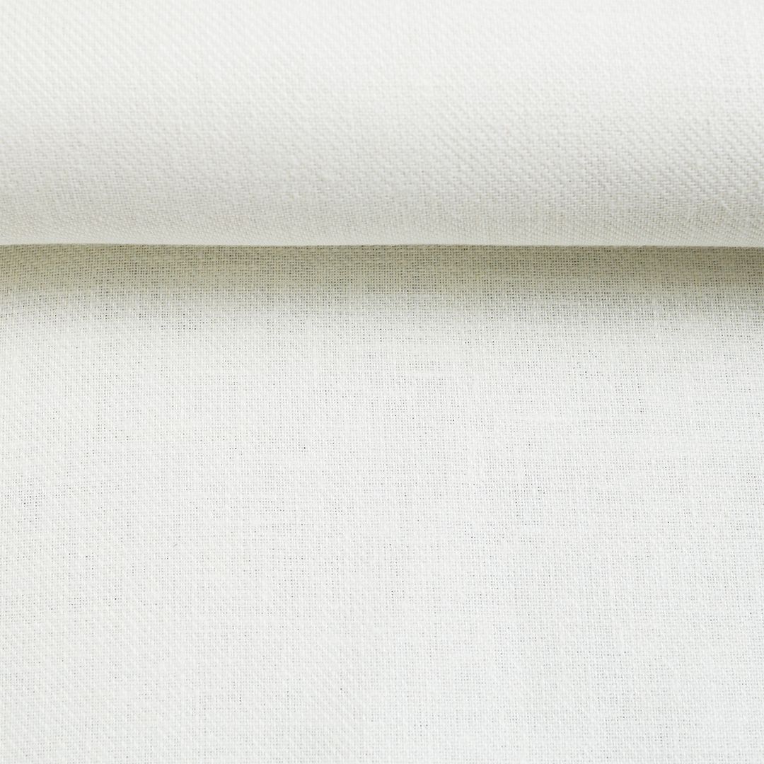 Milk-white woven fabric with diagonal stripes, 285 g/m²