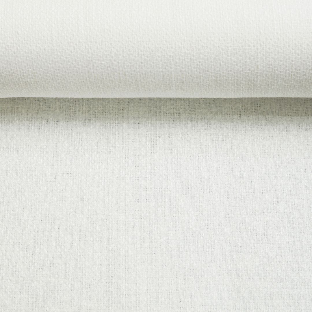 Milk-white woven fabric with a structured weave, 220 g/m²