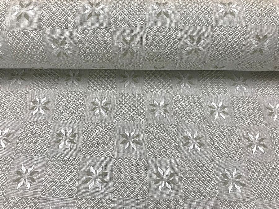 Jacquard patterned fabric Snowflakes, 198 g/m²