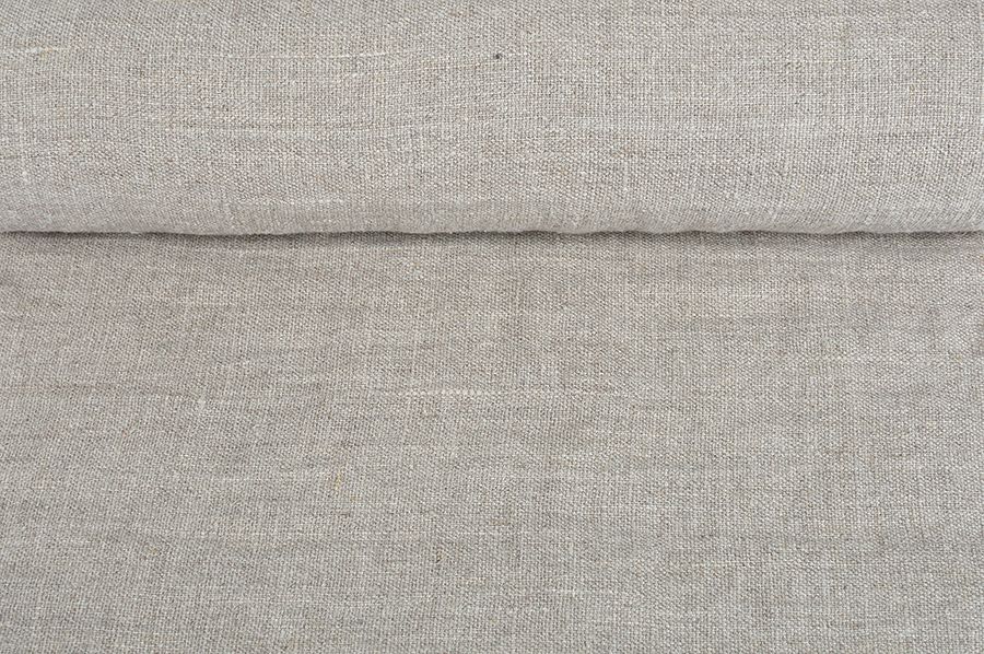 Washed linen fabric, 260 g/m²