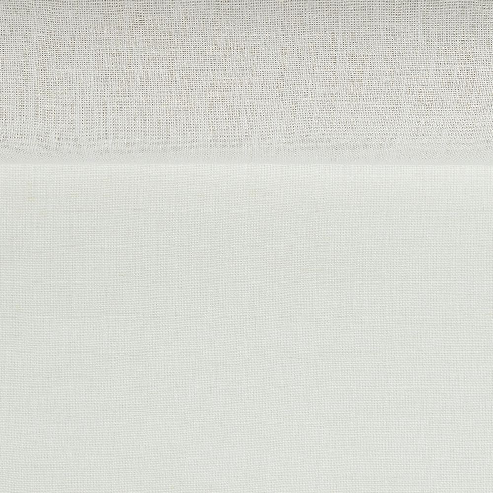 Washed linen melange fabric in light green, 205 g/m²