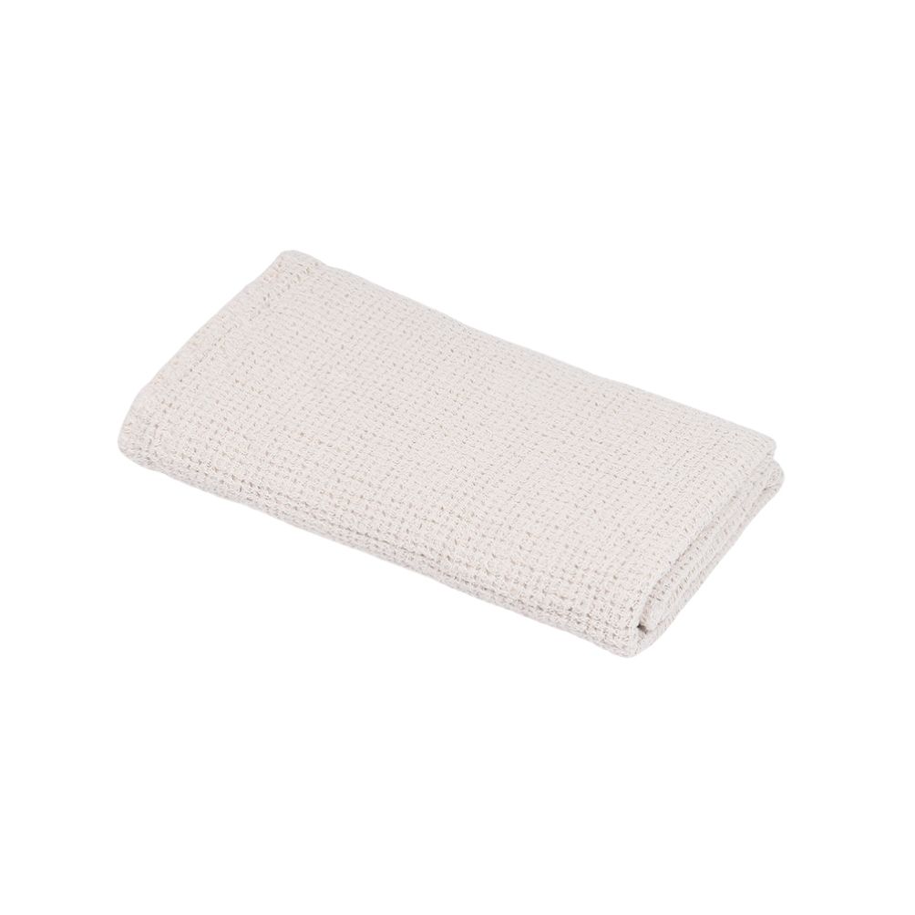 Waffle weave bath towel Dubysa in ivory color, several sizes