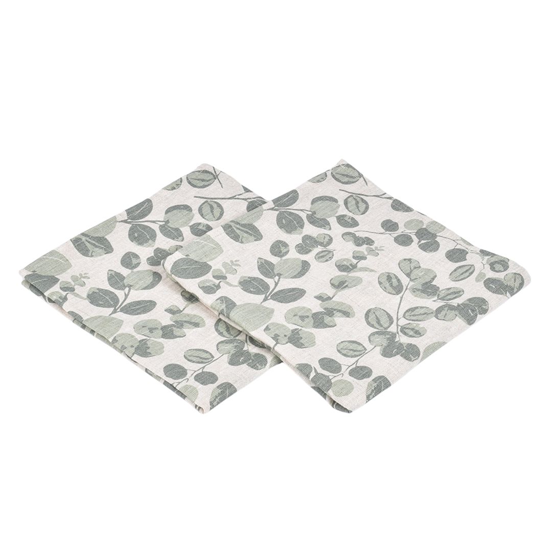 Linen napkins set Eucalyptus, 43x43 cm, 4 pcs.