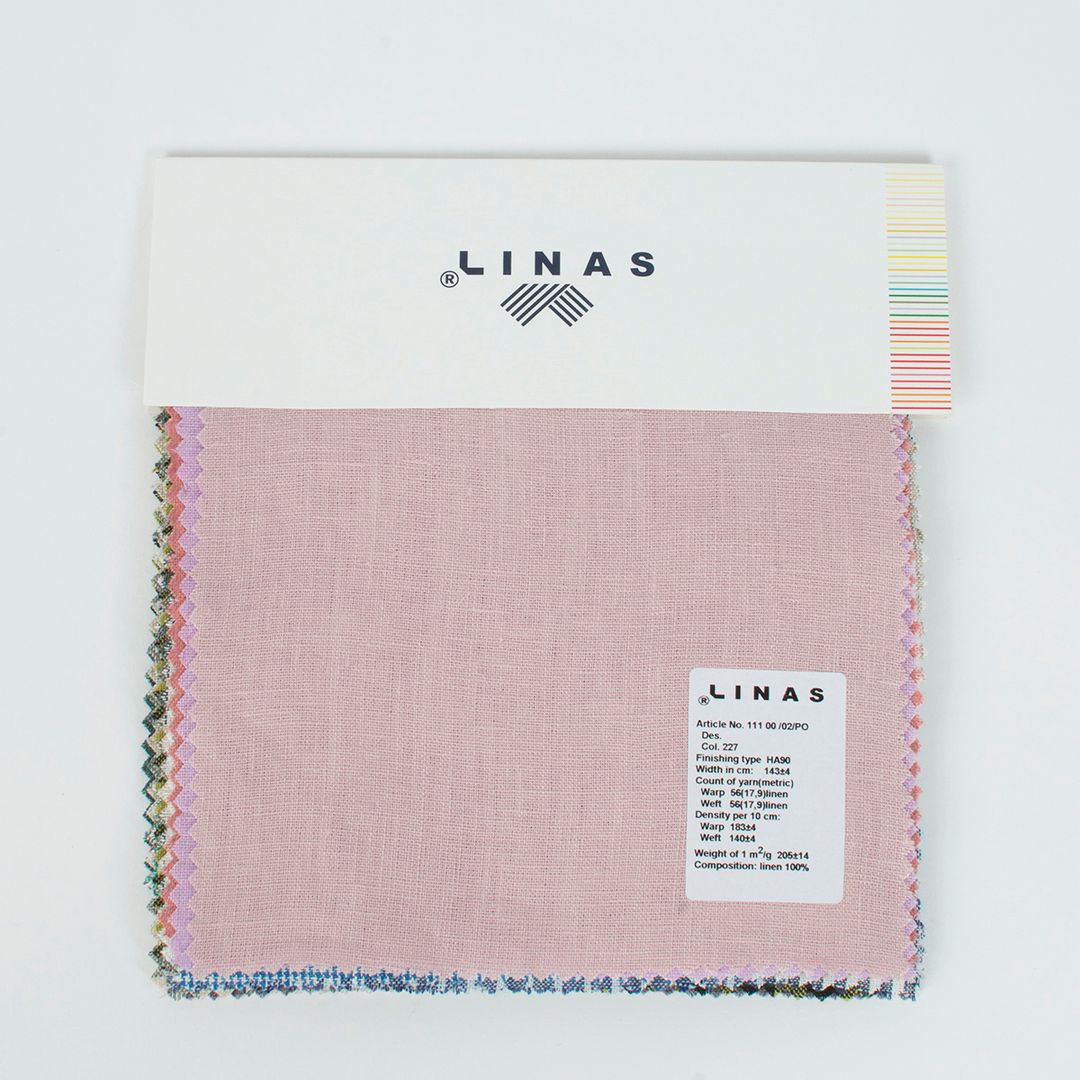 Catalog of linen fabric samples