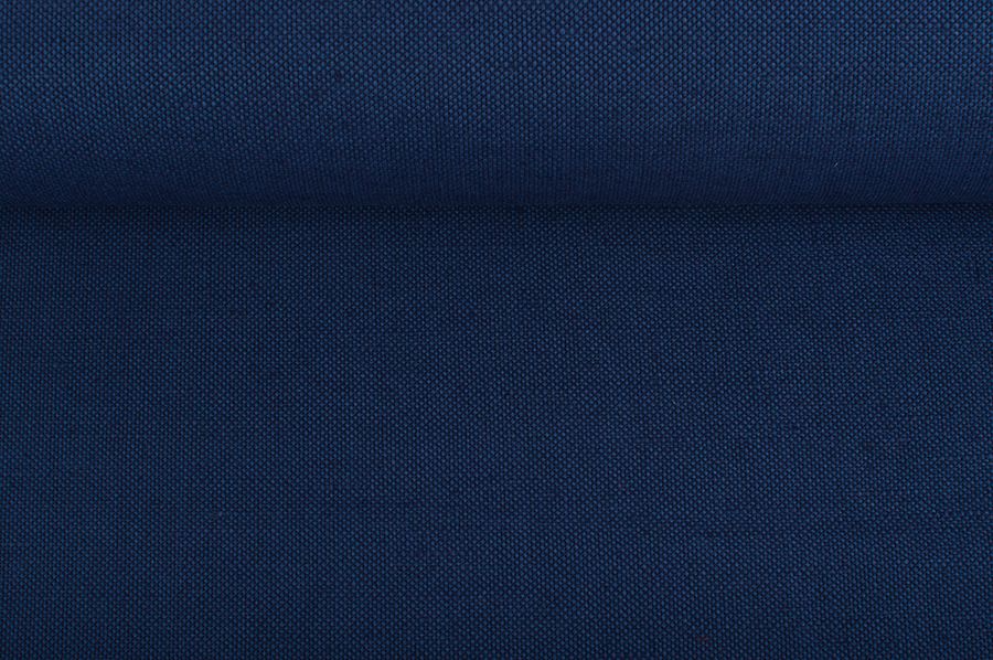 Dark blue semi- linen fabric, 240 g/m²