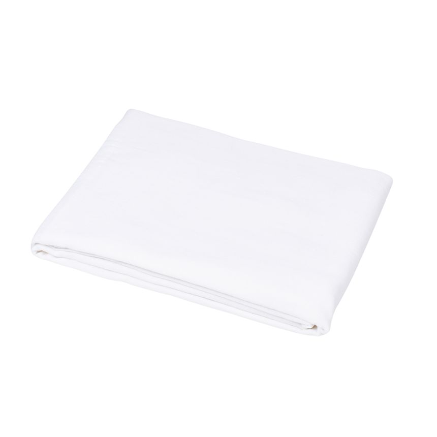 Washed semi-linen tablecloth in snow white, two sizes