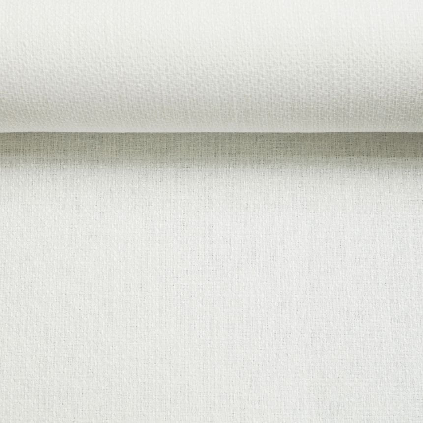 Milk-white woven fabric with a structured weave, 220 g/m²