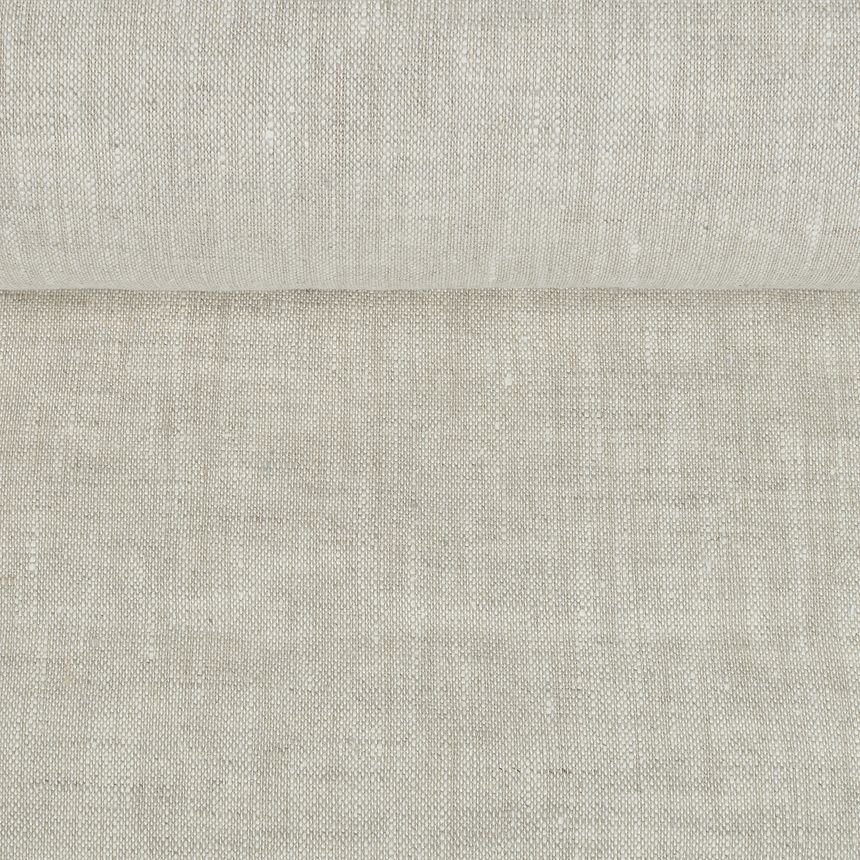 Natural washed linen fabric, 205 g/m²