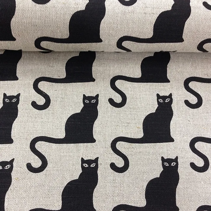 Printed fabric Cats, 240 g/m²