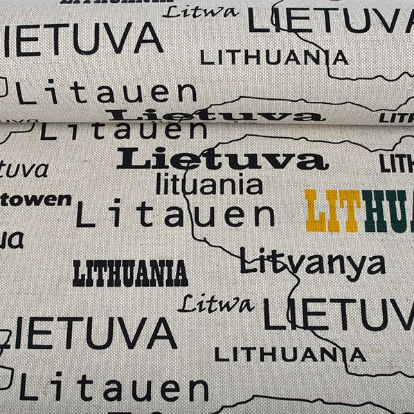 Printed fabric Lithuania, 240 g/m²