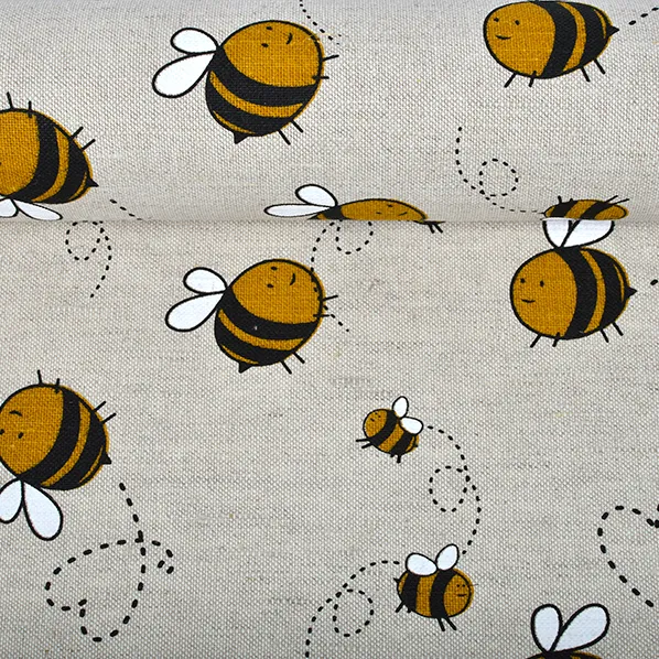 Printed fabric Worker-bee, 240 g/m²