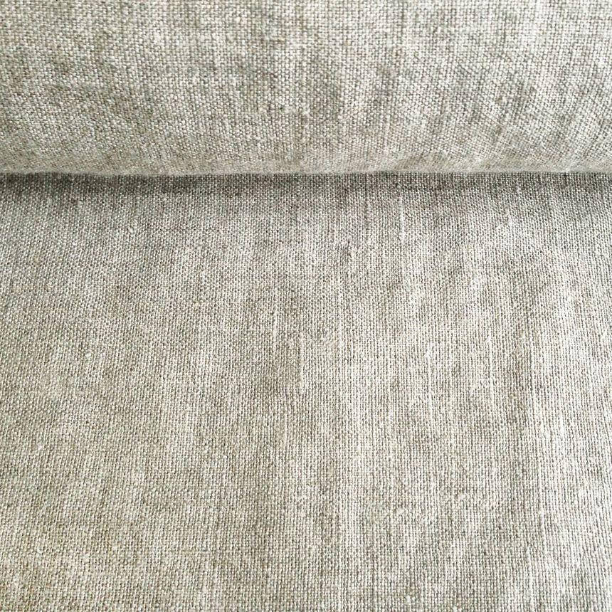 Natural washed linen fabric, 220 g/m²