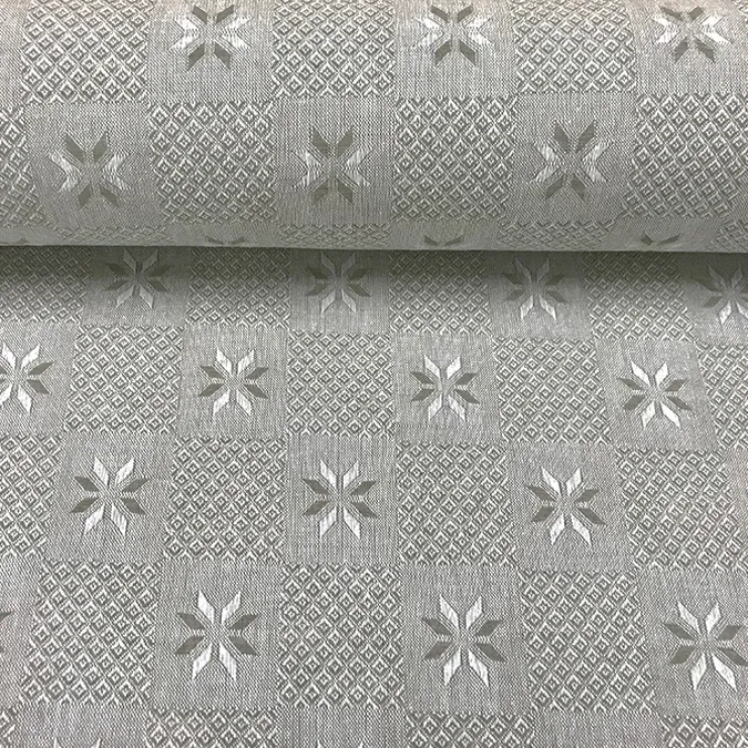 Jacquard patterned fabric Snowflakes, 198 g/m²