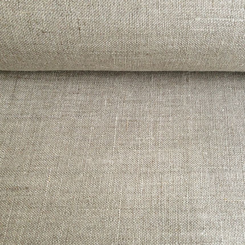 Natural linen fabric, 200 g/m²