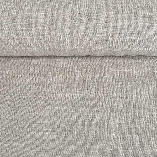 Washed linen fabric, 260 g/m²