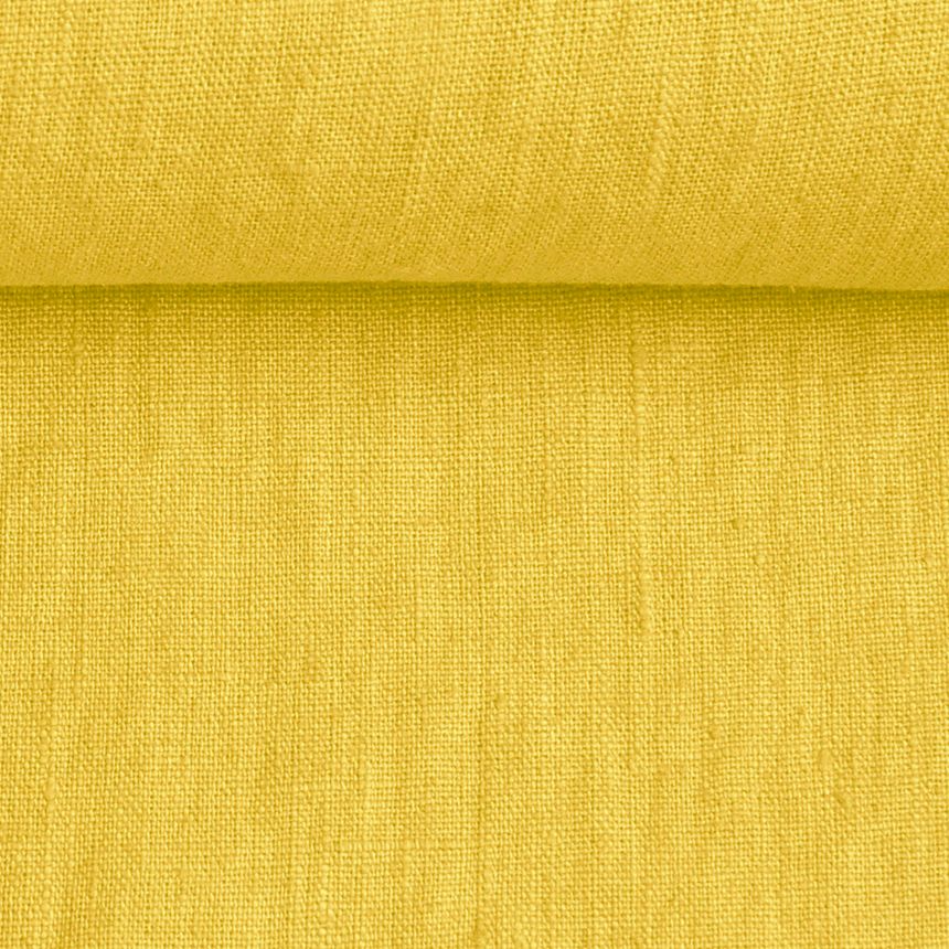 Minkštintas citrinų spalvos audinys, 195 g/m²