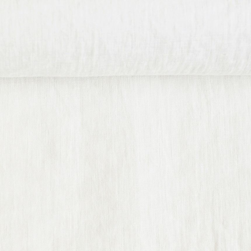 White washed linen fabric, 250 g/m²