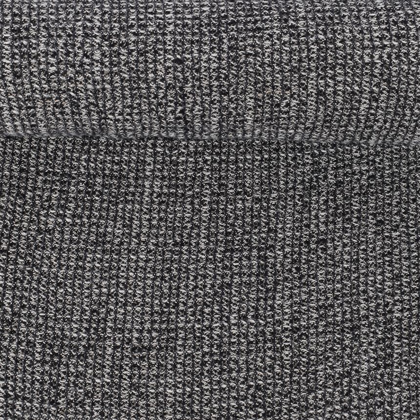 Black and white waffle fabric, 410 g/m²