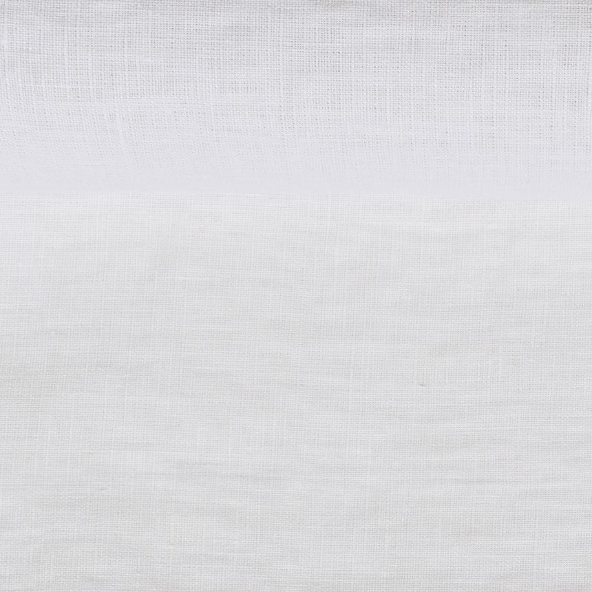 White linen fabric, 195 g/m²