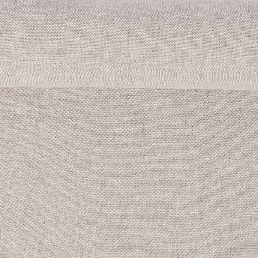 Washed semi-linen natural fabric, 200 g/m²