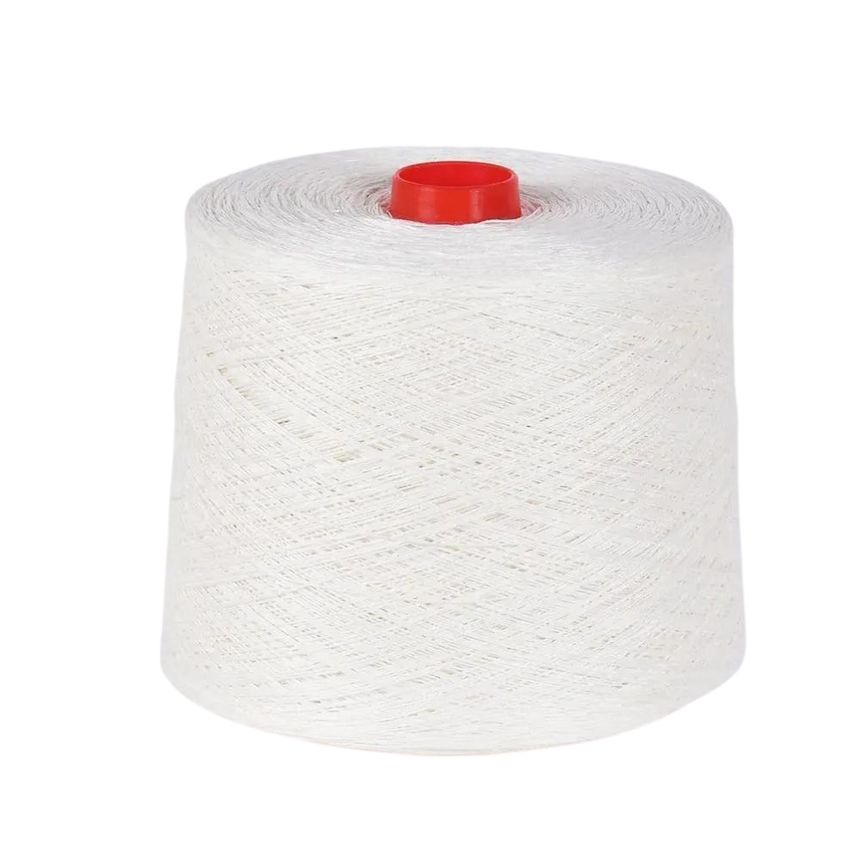 White colour linen yarn in bobbin, two theads, B 56x2 L, (0,84 kg) - No. B2