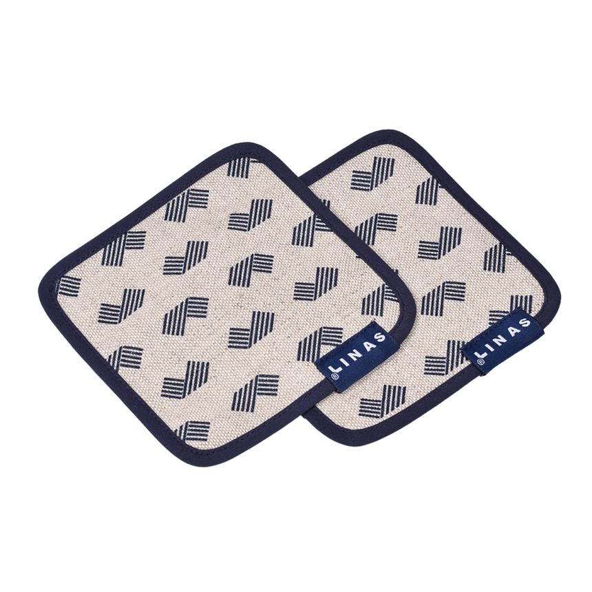 Napkin set with Linas logos, 12x12 cm, 4 pcs.