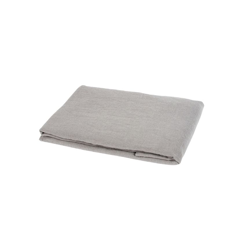 Grey colour washed linen bed sheet, two sizes