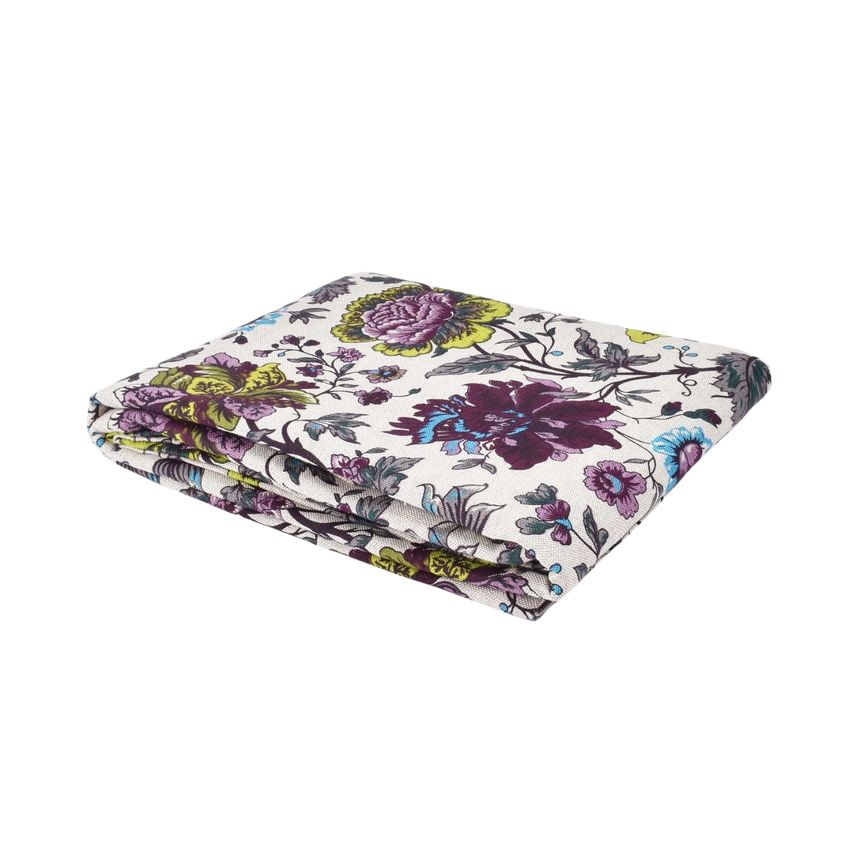 Linen tablecloth  Romantic flowers,  two sizes