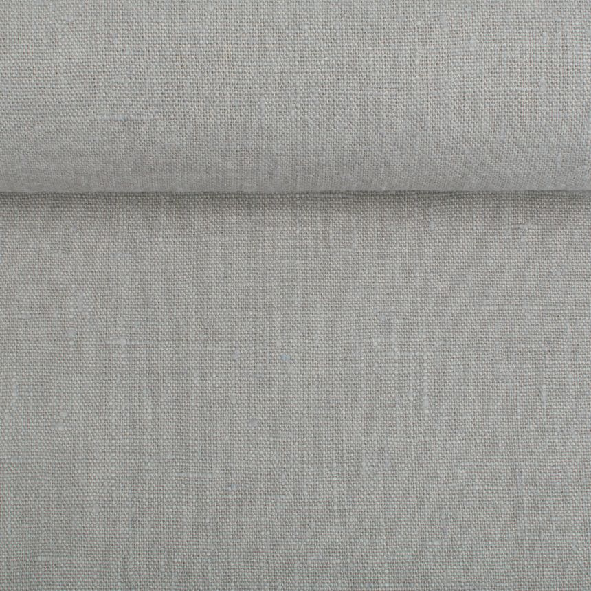 Minkštintas šviesiai pilkos spalvos lininis audinys, 300 g/m²