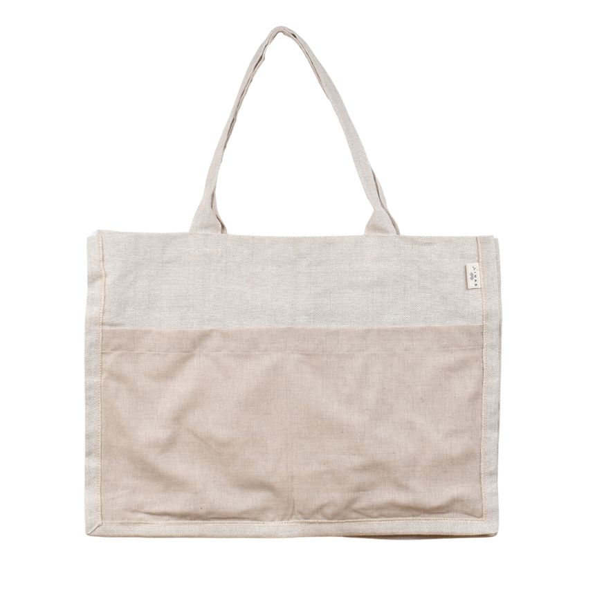 Sturdy shopping bag with zipper