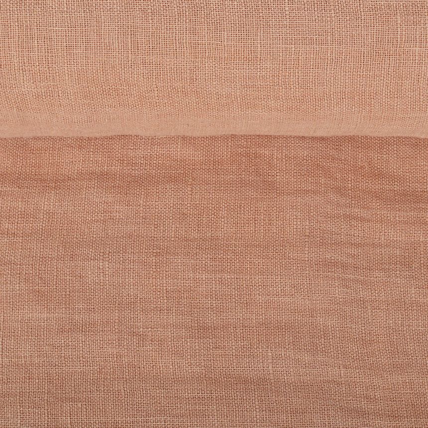 Minkštintas pilkšvai rausvas lininis audinys, 93 g/m²