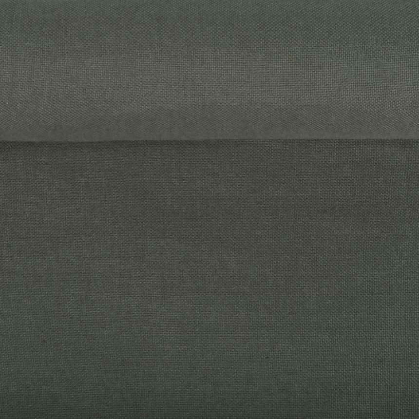 Minkštintas akmens spalvos lininis audinys, 340 g/m²