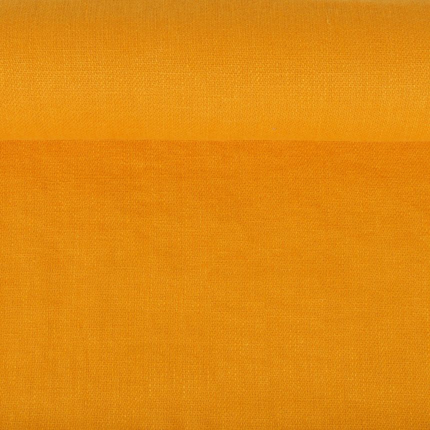 Minkštintas gintaro spalvos lininis audinys, 280 g/m²