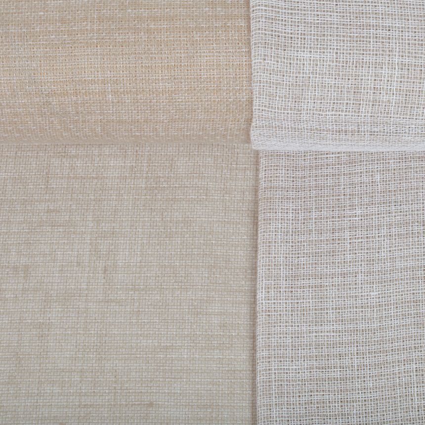 Dvipusis šviesiai rusvos spalvos lininis audinys, 210 g/m²