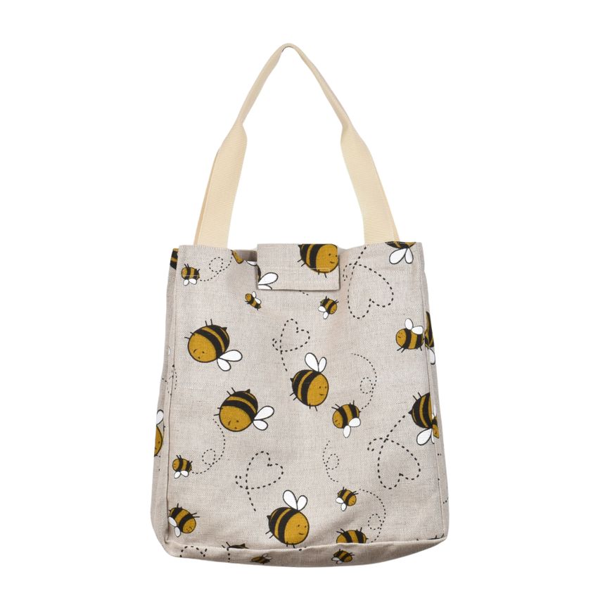Semi-linen bag with fastening - Worker-bee