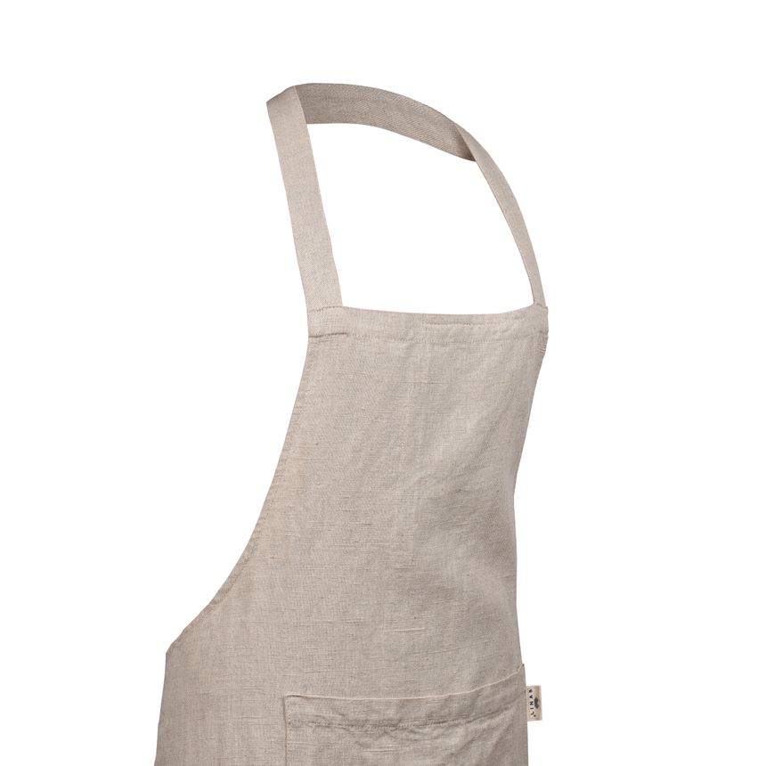Natural colour semi-linen apron Minimal