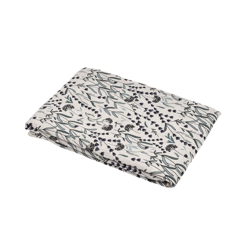 Printed linen tablecloth Lavender, two sizes