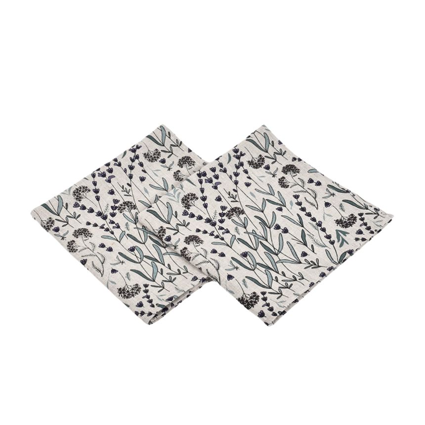 Linen napkins set Lavender, 43x43 cm, 4 pcs
