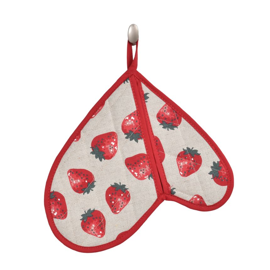 Mitten in heart shape Strawberries