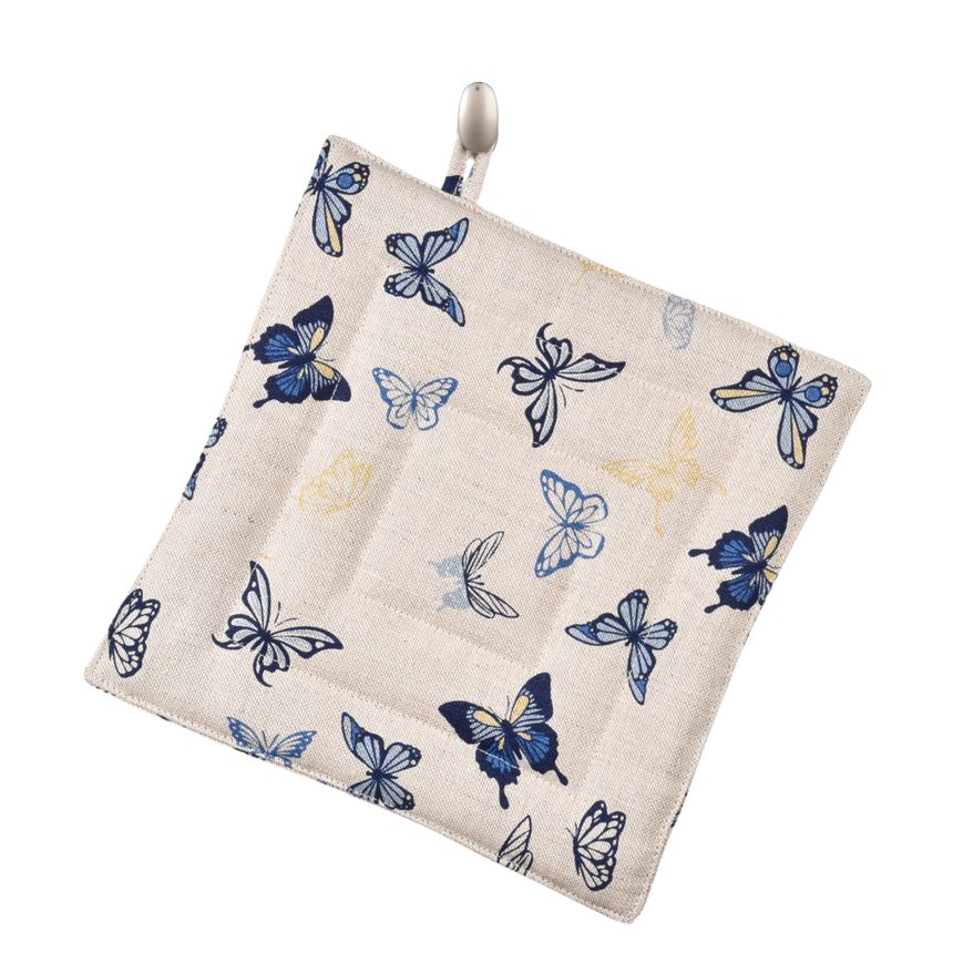 Pot holder Blue butterflies