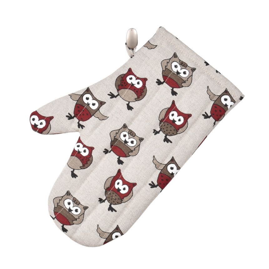 Mitten Burgundy owls