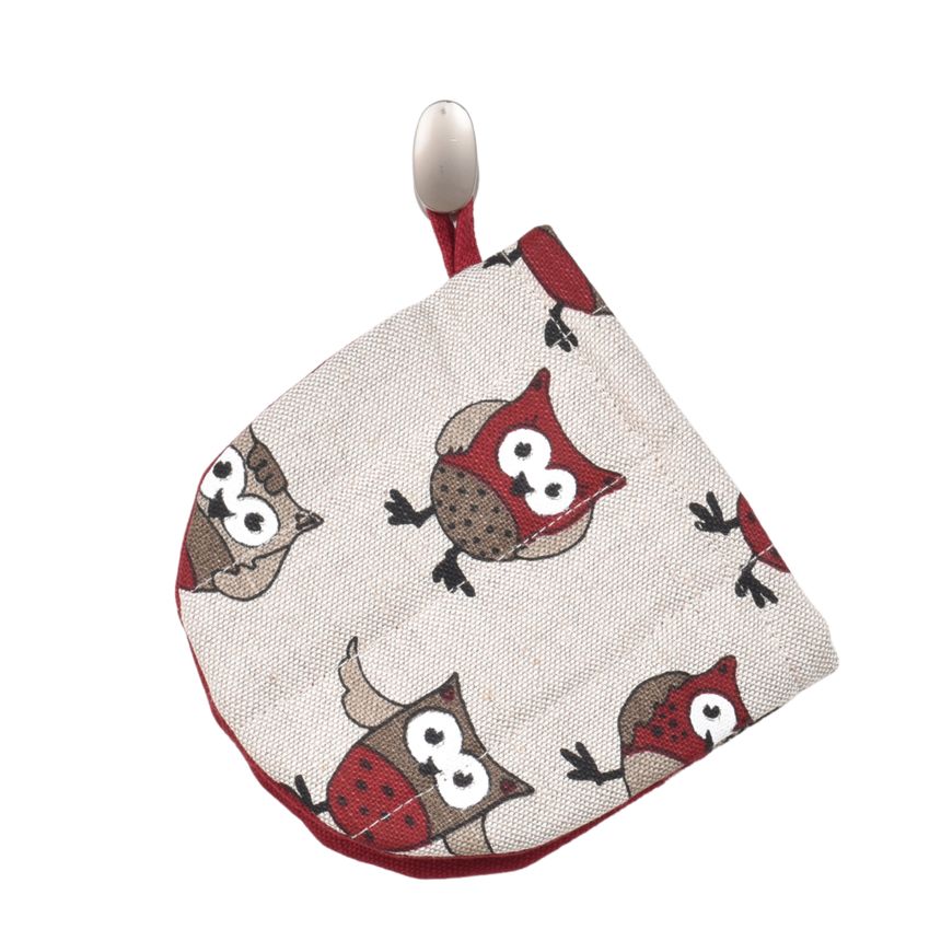 Mini mitten Burgundy owls